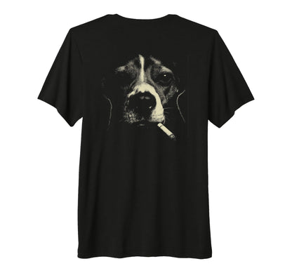 Beagle Smoking Cigarette Grunge Meme T-Shirt - Novelty Apparel for Adults - T-Shirt, Sweatshirt, Hoodie