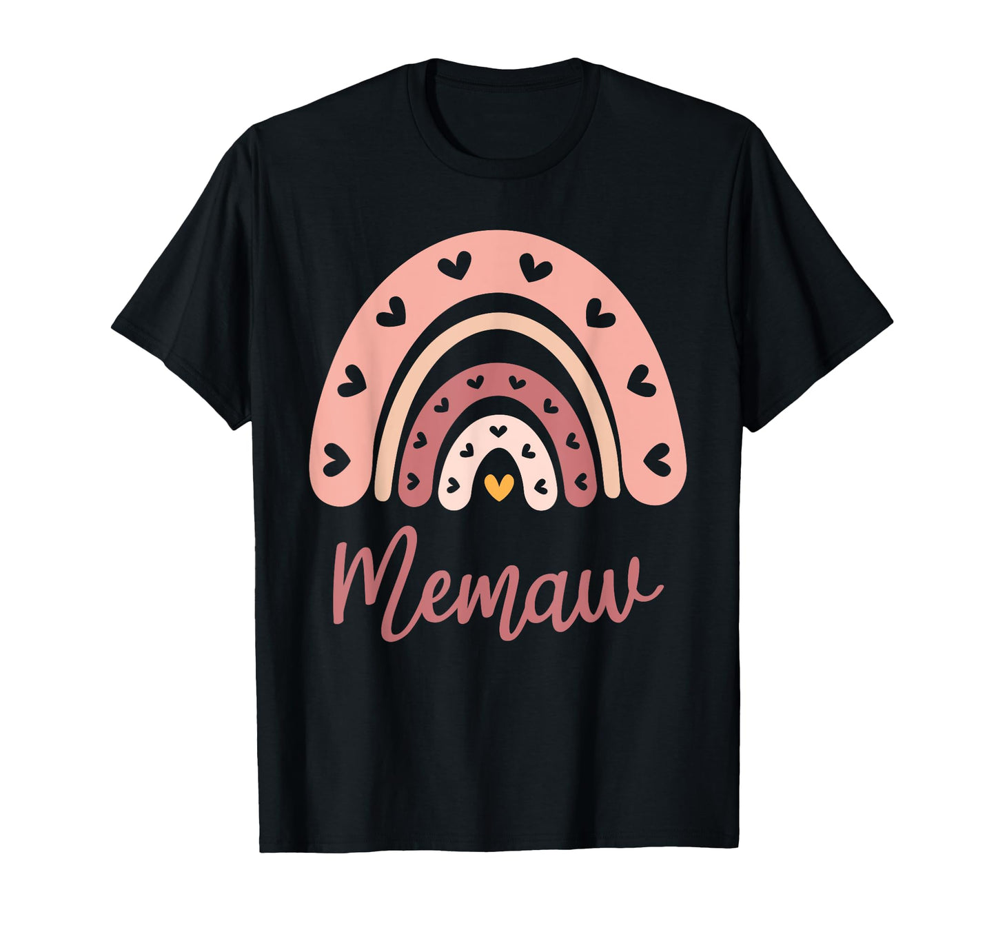 Memaw Birthday Rainbow Boho Memaw T-Shirt - Minimalist Print for Adults - T-Shirt, Sweatshirt, Hoodie