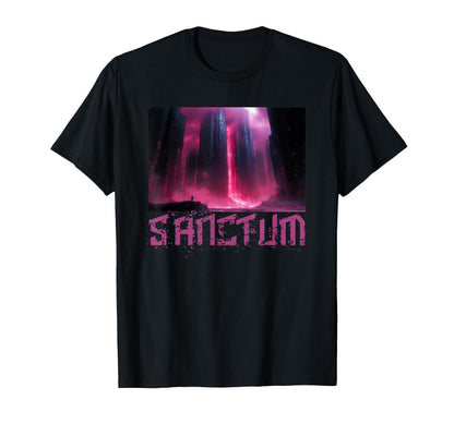 Dystopian Cityscape Vaporwave Aesthetics T-Shirt - Novelty Apparel Unisex - T-Shirt, Sweatshirt, Hoodie
