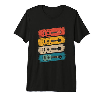 Colorful Guitar Guitar Old School Tri Blend T-Shirt - Graphic Print Unisex - T-Shirt, Sweatshirt, Hoodie