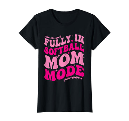 Softball Mom Mothers Day Baseball T-Shirt - Casual Everyday Wear Unisex - T-Shirt, Sweatshirt, Hoodie
