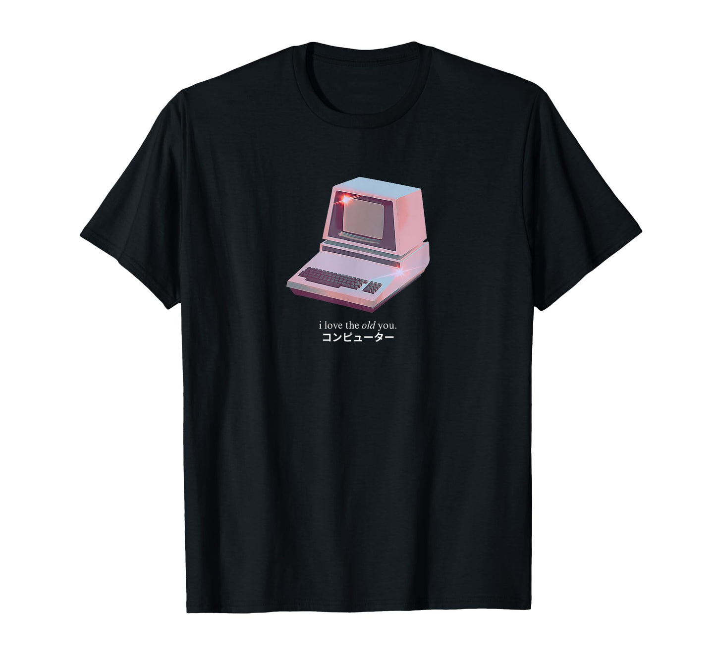 Vaporwave Aesthetic Old Computer T-Shirt - Trendy Graphic Unisex - T-Shirt, Sweatshirt, Hoodie