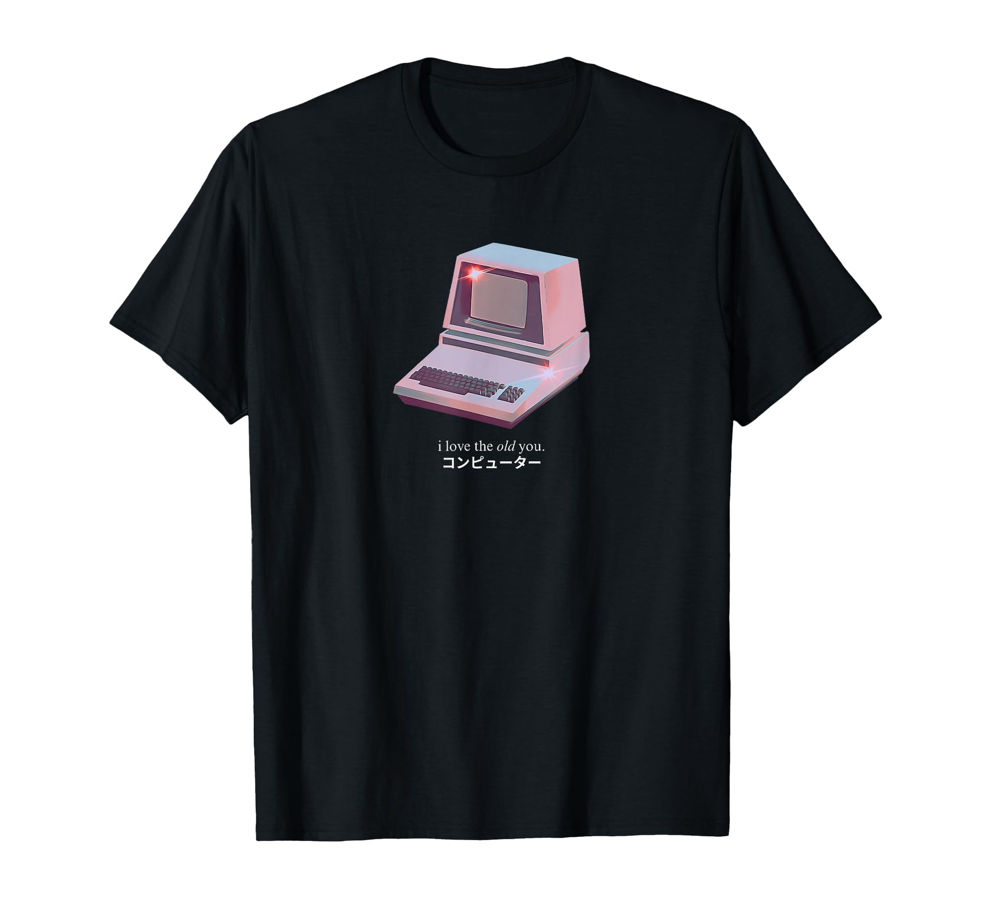 Vaporwave Aesthetic Old Computer T-Shirt - Trendy Graphic Unisex - T-Shirt, Sweatshirt, Hoodie