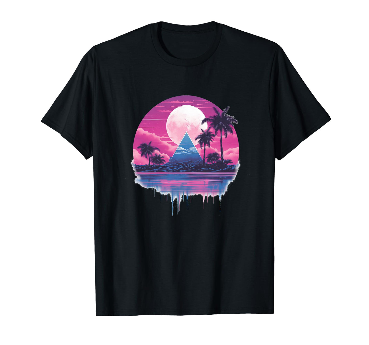 Vaporwave Landscape Portal Aesthetic T-Shirt - Streetwear Style for Adults - T-Shirt, Sweatshirt, Hoodie