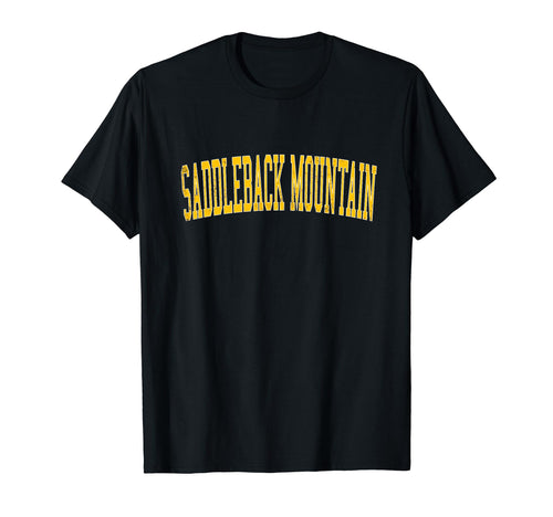 Saddleback Mountain Distressed Gold T-Shirt - Custom Art Print for Adults - T-Shirt, Sweatshirt, Hoodie