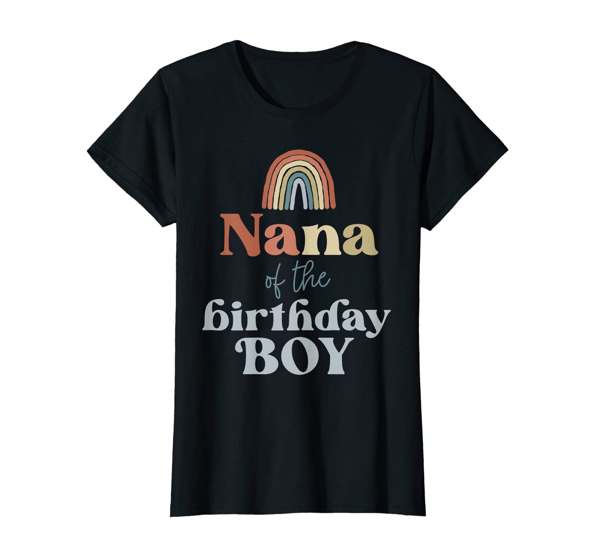Womens Nana Birthday Boho Rainbow T-Shirt - Aesthetic Graphic for Adults - T-Shirt, Sweatshirt, Hoodie