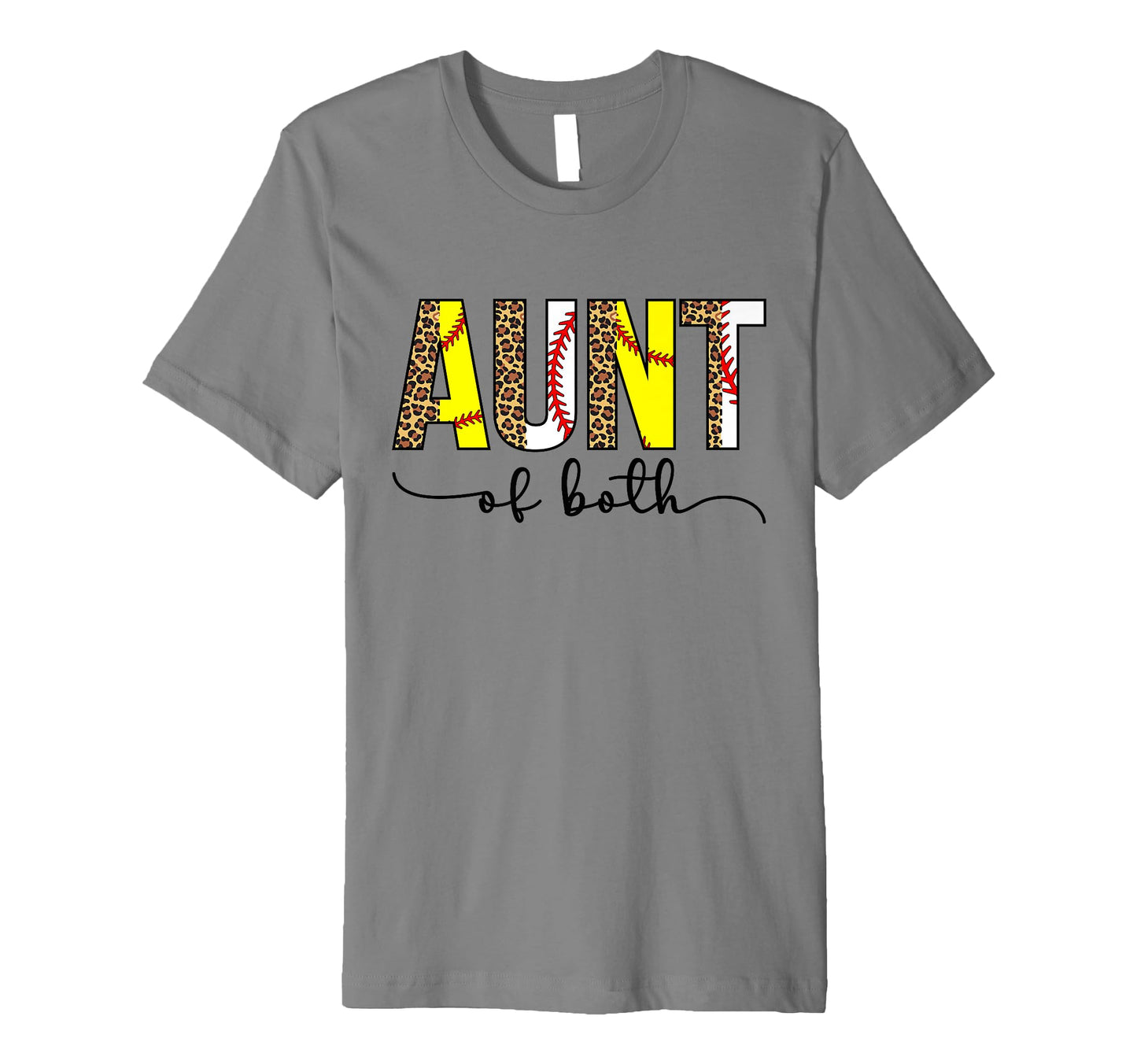 Baseball Softball Auntie Both T-Shirt - Casual Everyday Wear Men Women - T-Shirt, Sweatshirt, Hoodie