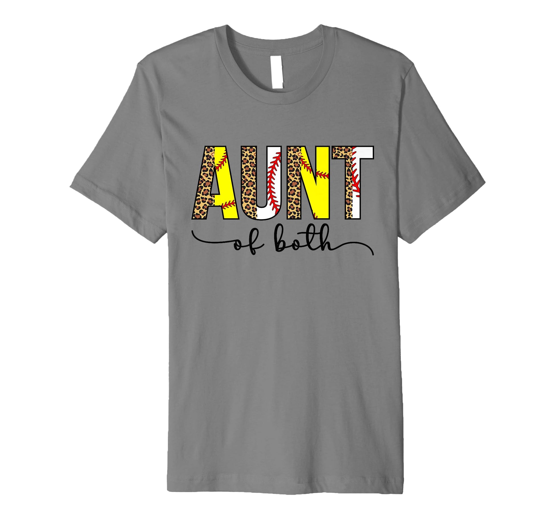 Baseball Softball Auntie Both T-Shirt - Casual Everyday Wear Men Women - T-Shirt, Sweatshirt, Hoodie