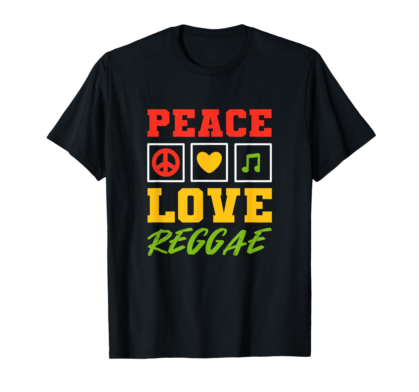 Peace Love Reggae Musician T-Shirt - Streetwear Style for Adults - T-Shirt, Sweatshirt, Hoodie