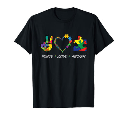 Colorful Puzzle Pieces Autism T-Shirt - Casual Everyday Wear for Adults - T-Shirt, Sweatshirt, Hoodie