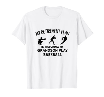 I Plan Watching My Grandson Play T-Shirt - Custom Art Print Men Women - T-Shirt, Sweatshirt, Hoodie