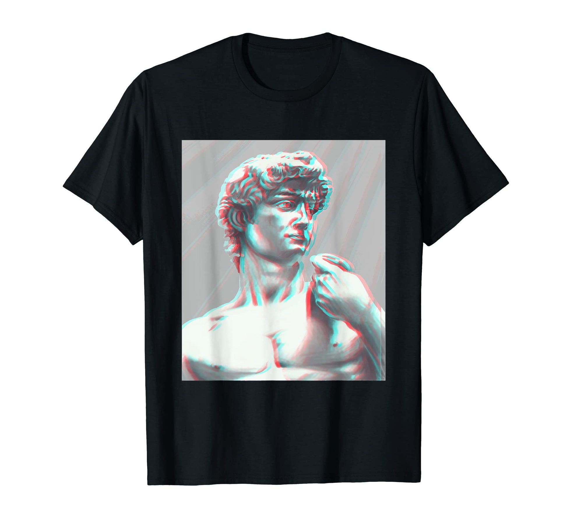 80S Glitch Vaporwave Aesthetic Greek T-Shirt - Custom Art Print Men Women - T-Shirt, Sweatshirt, Hoodie