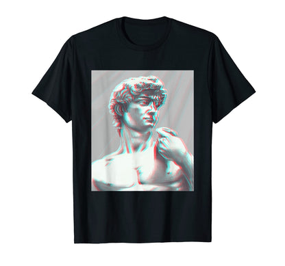 80S Glitch Vaporwave Aesthetic Greek T-Shirt - Custom Art Print Men Women - T-Shirt, Sweatshirt, Hoodie