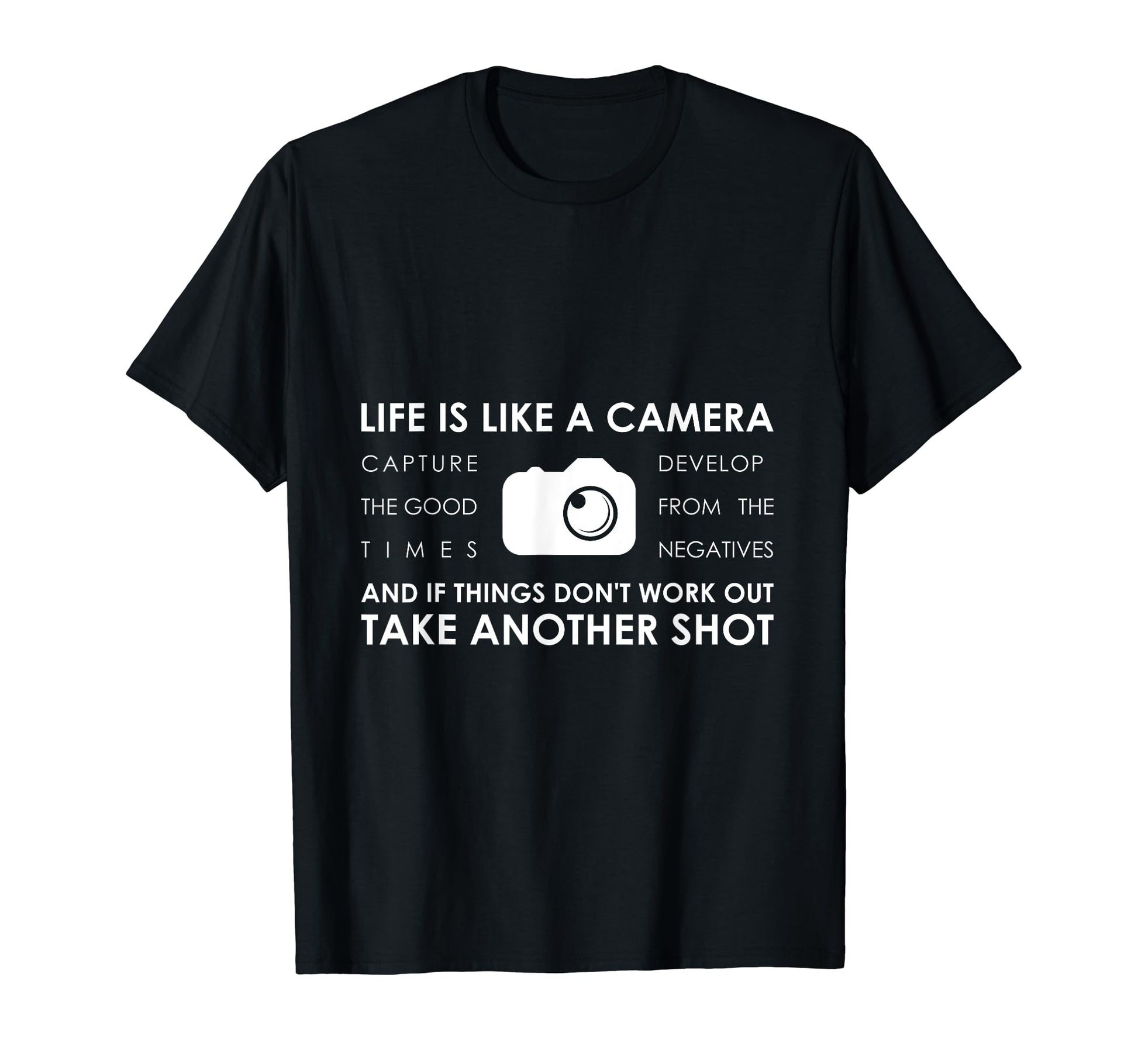 Photography Life Is Like Camera Photo Sweatshirt - Graphic Print Unisex - T-Shirt, Sweatshirt, Hoodie