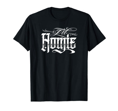Lil Homie Hip Hop Chicano Tattoo Art T-Shirt - Aesthetic Graphic Unisex - T-Shirt, Sweatshirt, Hoodie