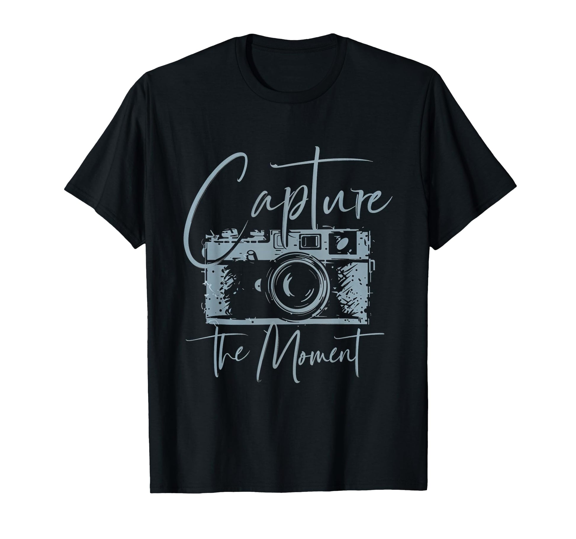 Capture Moment Photography Camera T-Shirt - Casual Everyday Wear Men Women - T-Shirt, Sweatshirt, Hoodie