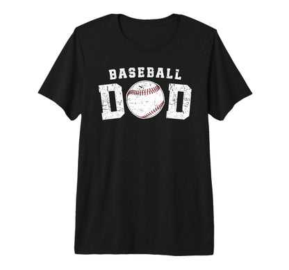 Mens Baseball Dad Proud Baseball T-Shirt - Fun Novelty Design Men Women - T-Shirt, Sweatshirt, Hoodie