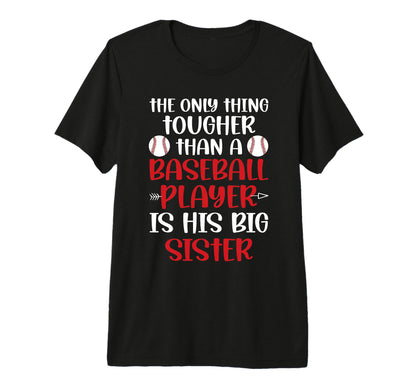 Big Sister Baseball Sister Baseball T-Shirt - Minimalist Print for Adults - T-Shirt, Sweatshirt, Hoodie