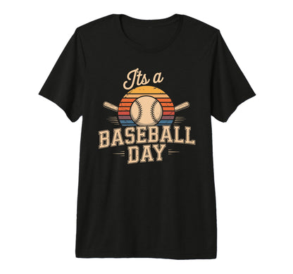 Its Baseball Day Baseball Season Tri T-Shirt - Streetwear Style Unisex - T-Shirt, Sweatshirt, Hoodie