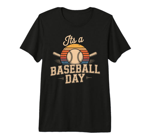 Its Baseball Day Baseball Season Tri T-Shirt - Streetwear Style Unisex - T-Shirt, Sweatshirt, Hoodie