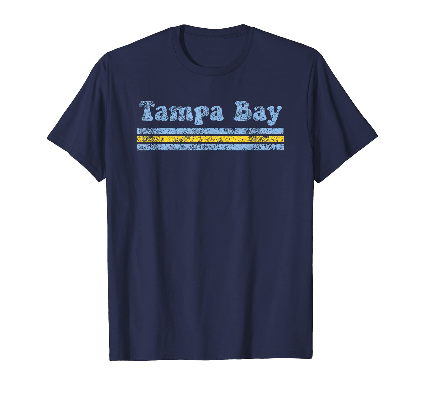 Tampa Bay Florida Weathered Stripe T-Shirt - Minimalist Print Men Women - T-Shirt, Sweatshirt, Hoodie