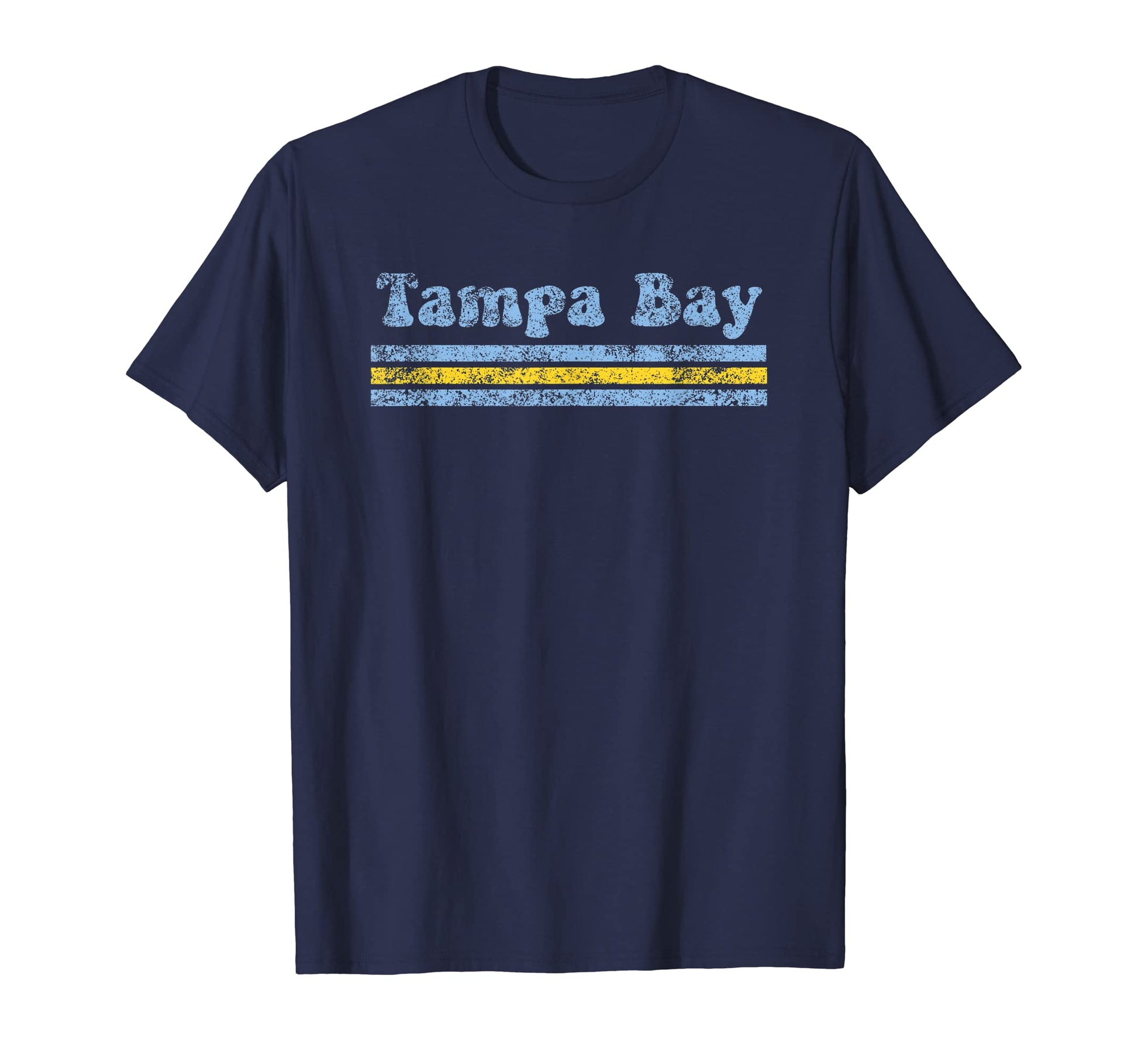 Tampa Bay Florida Weathered Stripe T-Shirt - Minimalist Print Men Women - T-Shirt, Sweatshirt, Hoodie