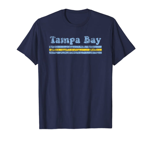 Tampa Bay Florida Weathered Stripe T-Shirt - Minimalist Print Men Women - T-Shirt, Sweatshirt, Hoodie