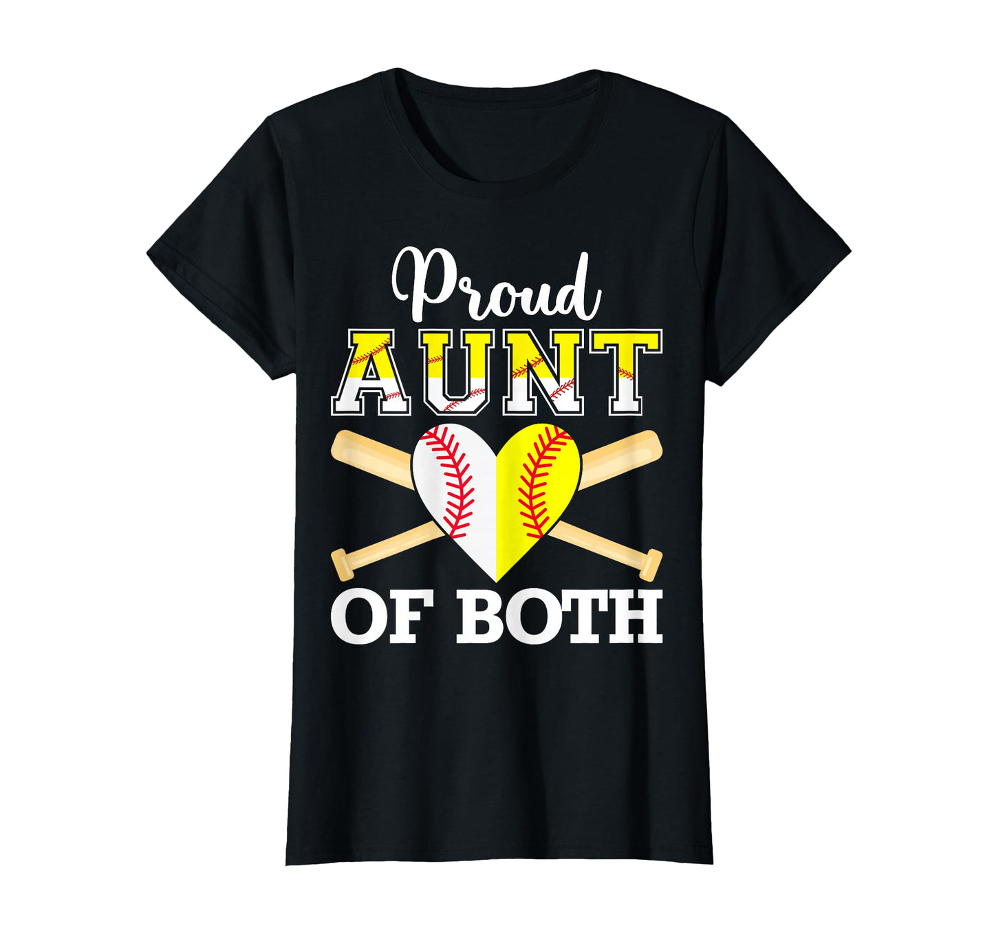 Proud Aunt Both Funny Baseball T-Shirt - Aesthetic Graphic for Adults - T-Shirt, Sweatshirt, Hoodie