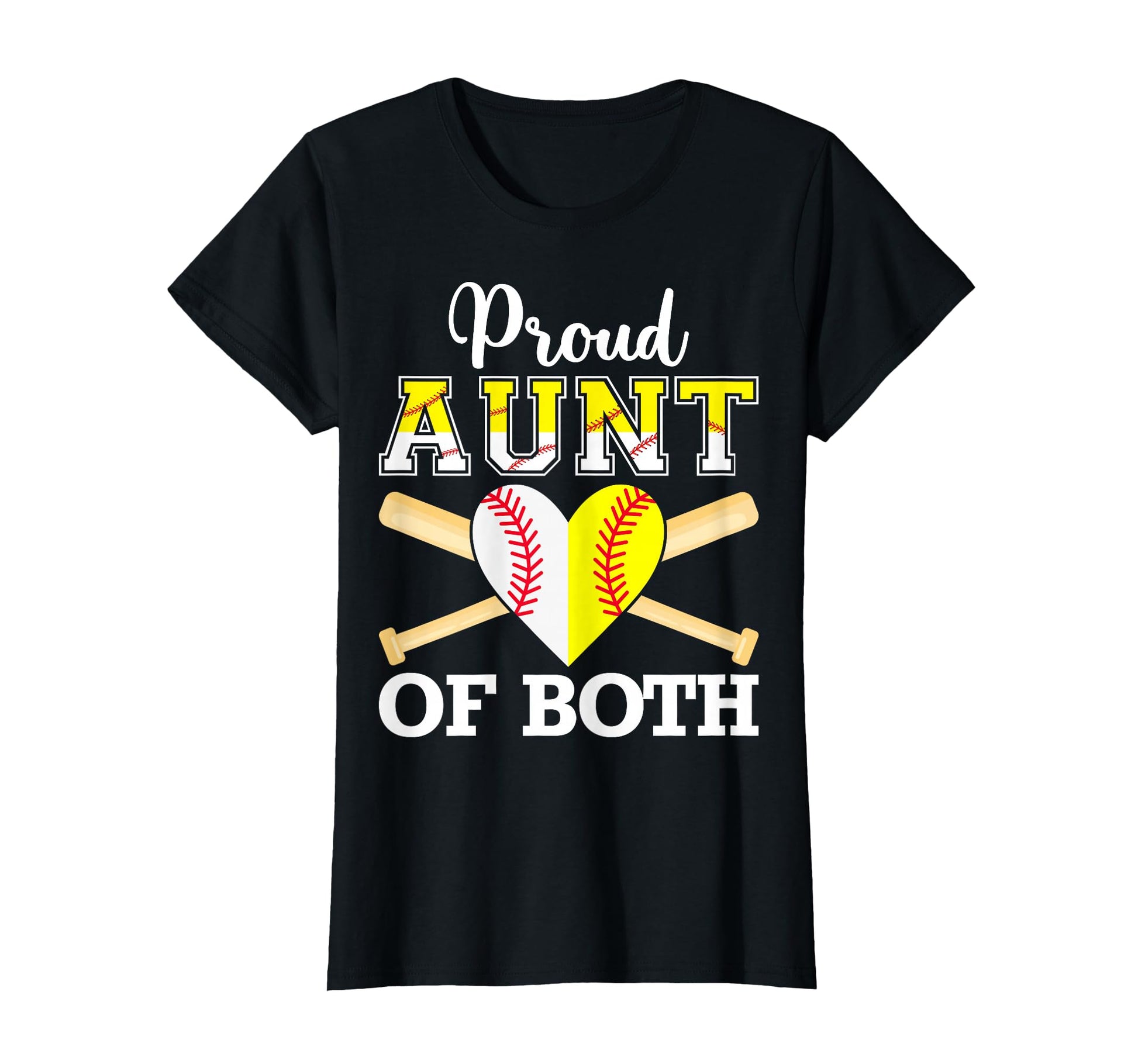 Proud Aunt Both Funny Baseball T-Shirt - Aesthetic Graphic for Adults - T-Shirt, Sweatshirt, Hoodie