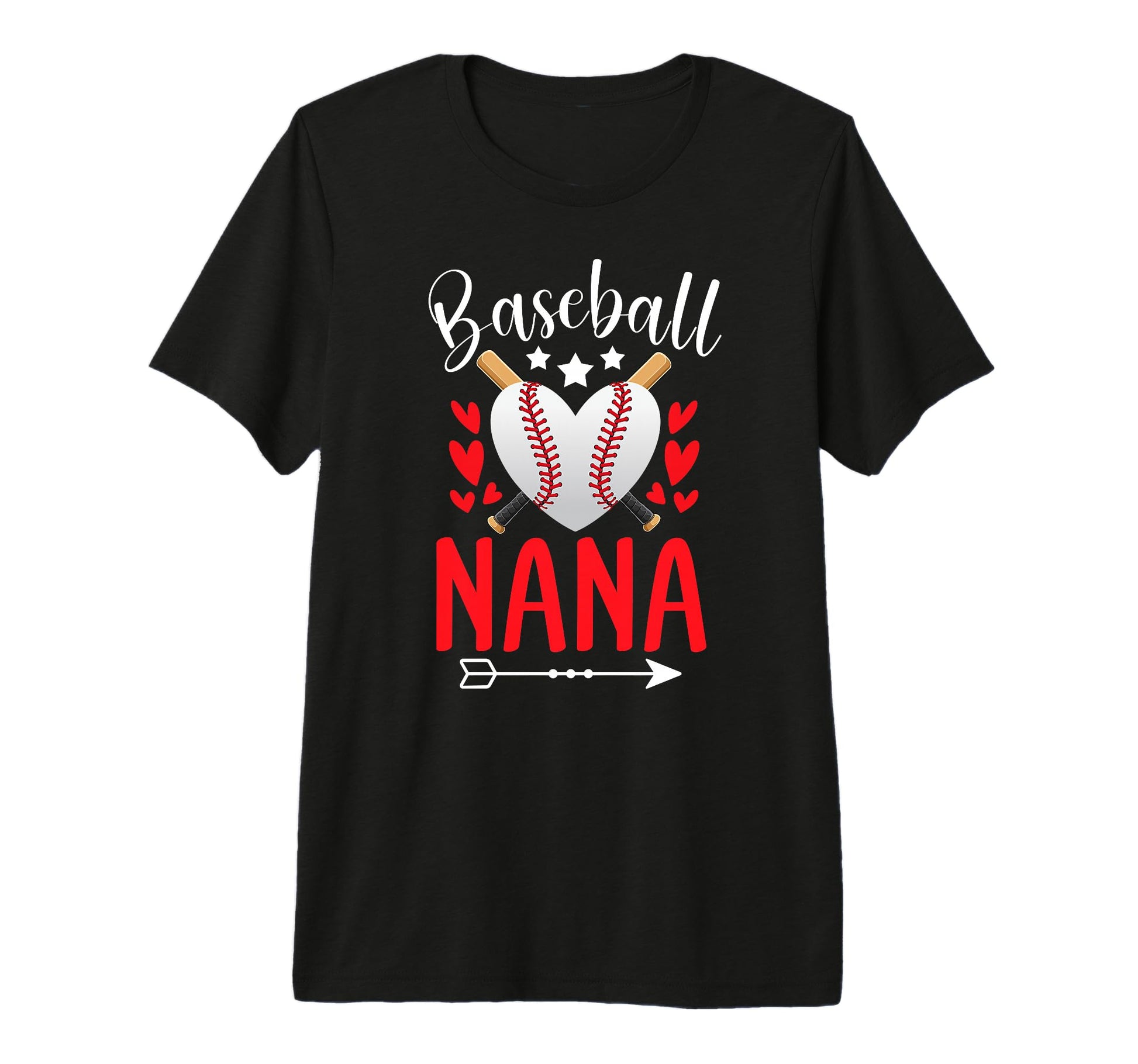 Baseball Nana Grandma Nana T-Shirt - Casual Everyday Wear for Adults - T-Shirt, Sweatshirt, Hoodie
