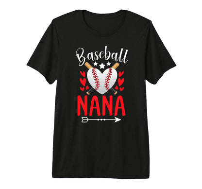 Baseball Nana Grandma Nana T-Shirt - Casual Everyday Wear for Adults - T-Shirt, Sweatshirt, Hoodie