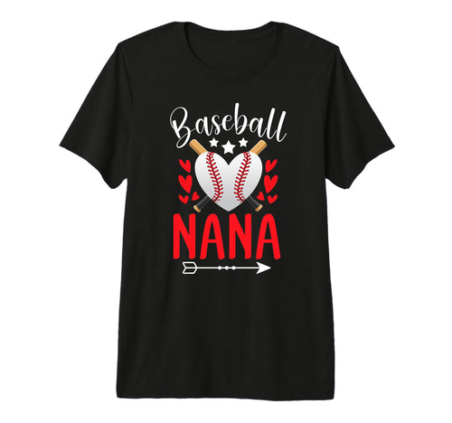 Baseball Nana Grandma Nana T-Shirt - Casual Everyday Wear for Adults - T-Shirt, Sweatshirt, Hoodie