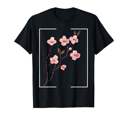 Cherry Blossom Japanese Aesthetic T-Shirt - Aesthetic Graphic for Adults - T-Shirt, Sweatshirt, Hoodie