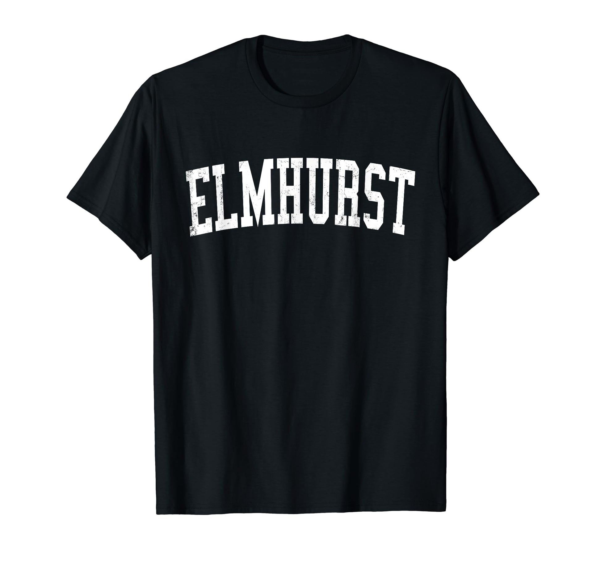 Elmhurst Il Distressed White Varsity T-Shirt - Unique Graphic Men Women - T-Shirt, Sweatshirt, Hoodie