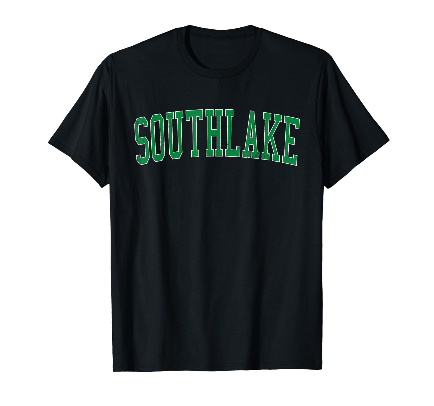 Southlake Tx Distressed Green Varsity T-Shirt - Fun Novelty Design Unisex - T-Shirt, Sweatshirt, Hoodie