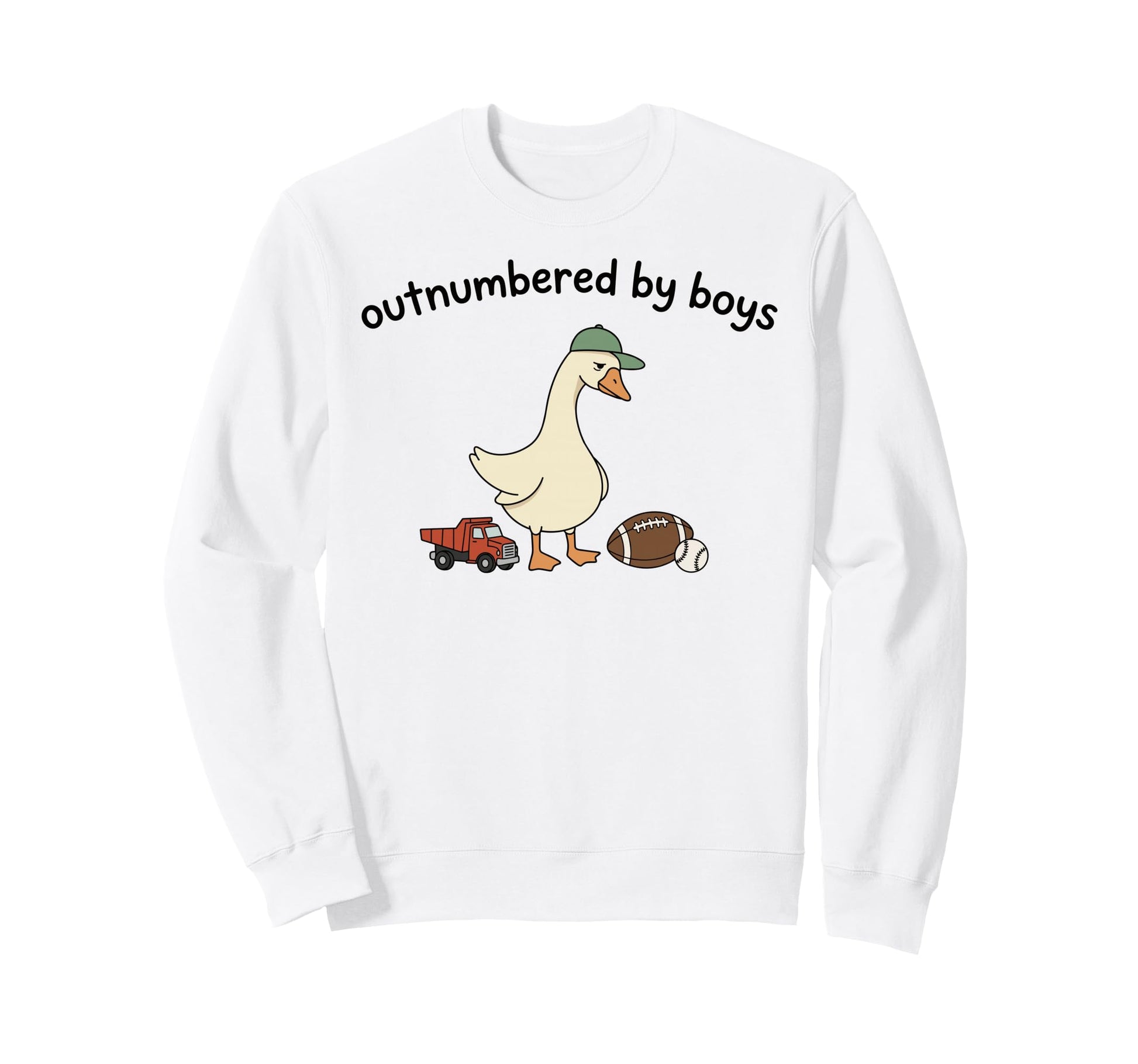 Outnumbered Funny Mom Goose Family Life T-Shirt - Graphic Print Unisex - T-Shirt, Sweatshirt, Hoodie