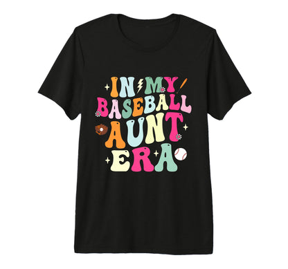 Groovy My Baseball Aunt Era Matching T-Shirt - Aesthetic Graphic Unisex - T-Shirt, Sweatshirt, Hoodie