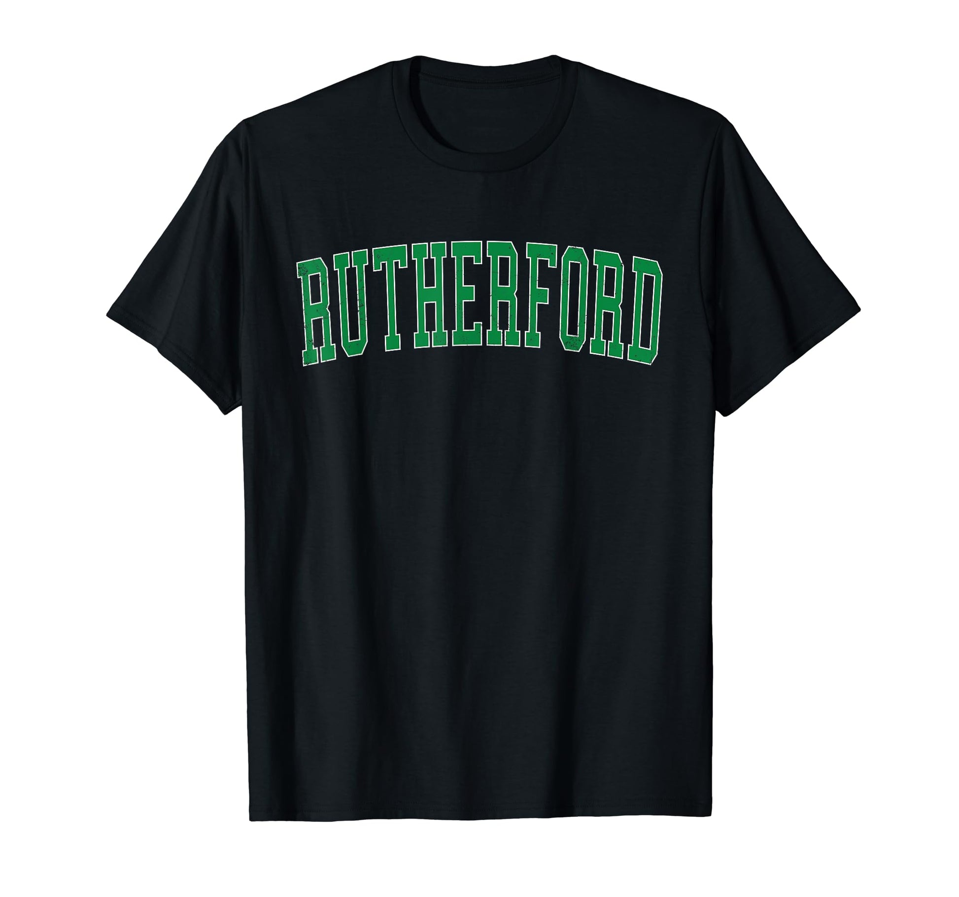 Rutherford Nj Distressed Green T-Shirt - Aesthetic Graphic Men Women - T-Shirt, Sweatshirt, Hoodie