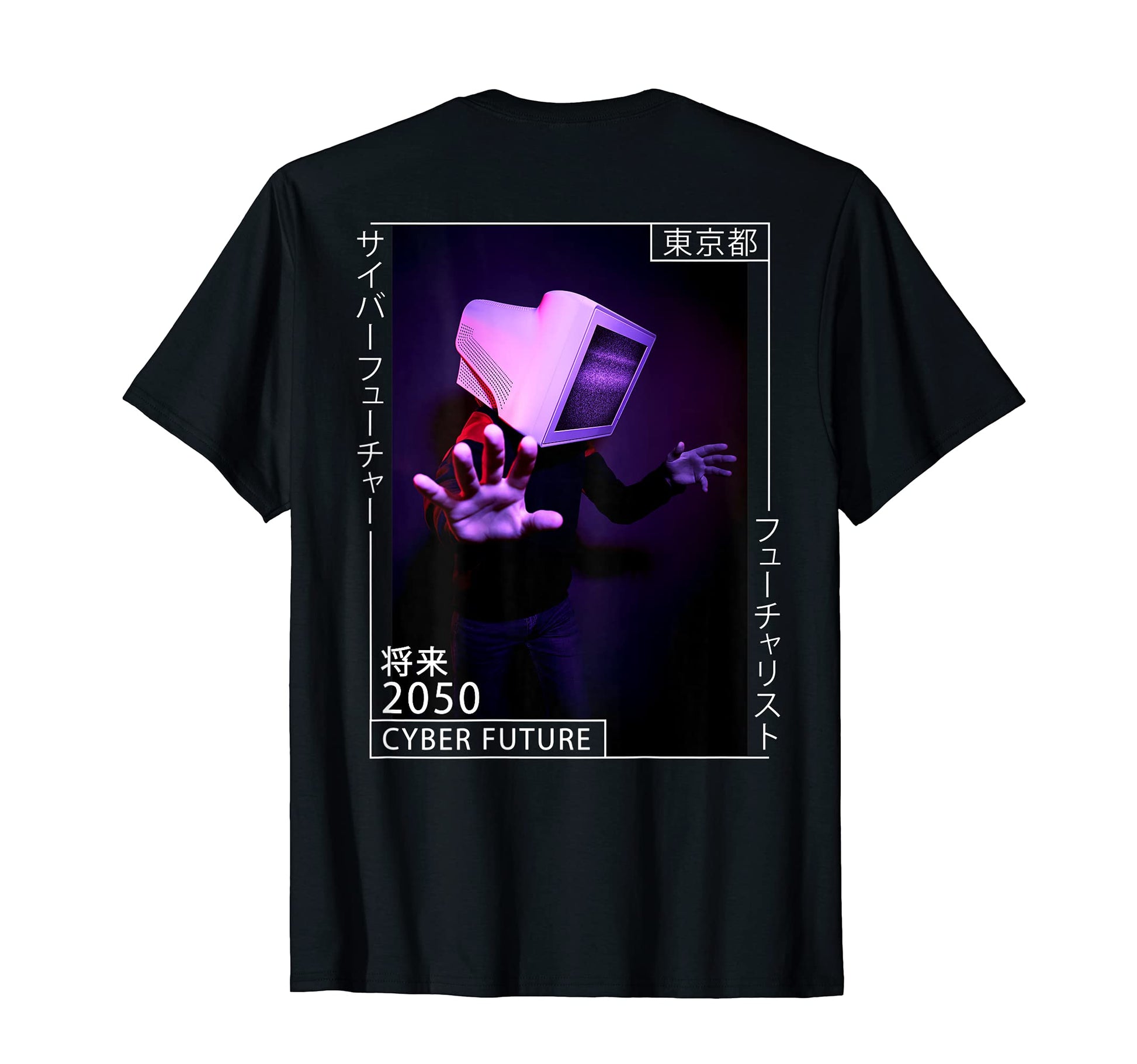Japanese Aesthetic Cyberpunk Cyborg 80S T-Shirt - Minimalist Print Unisex - T-Shirt, Sweatshirt, Hoodie
