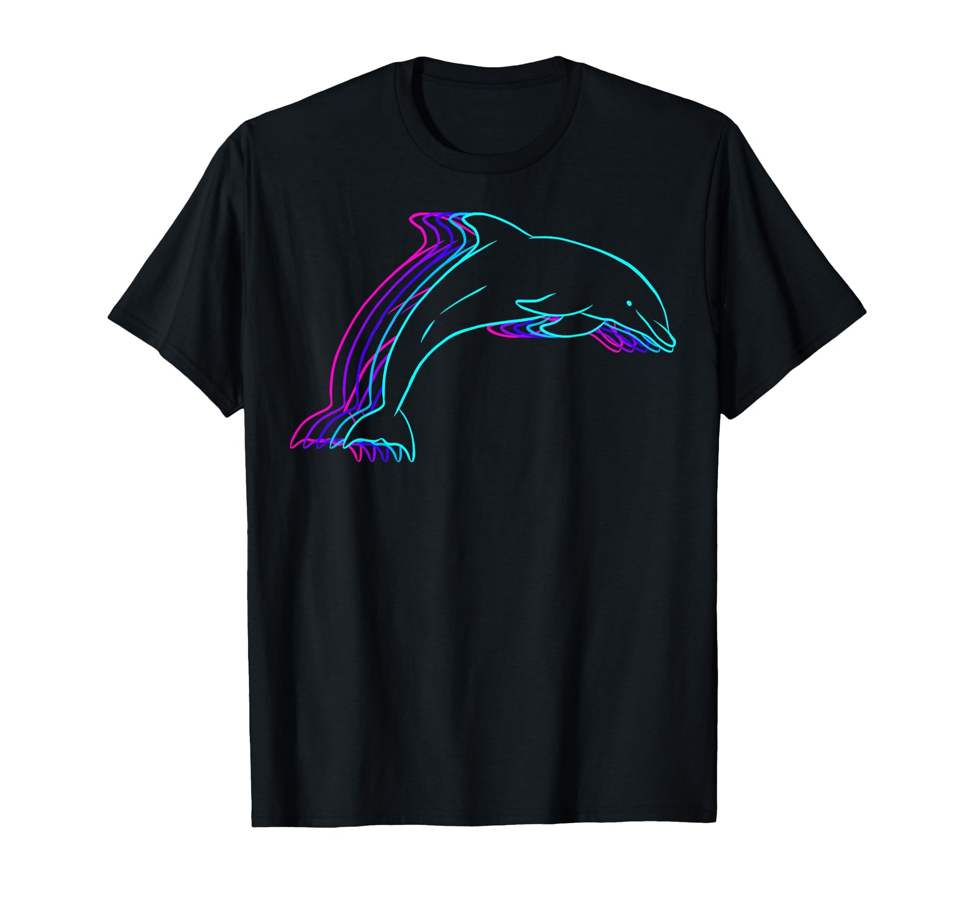Dolphin Animal Vaporwave T-Shirt - Trendy Graphic Men Women - T-Shirt, Sweatshirt, Hoodie