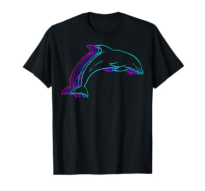 Dolphin Animal Vaporwave T-Shirt - Trendy Graphic Men Women - T-Shirt, Sweatshirt, Hoodie
