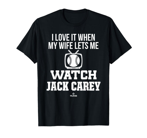 My Wife Lets Me Watch Jack Carey T-Shirt - Minimalist Print for Adults - T-Shirt, Sweatshirt, Hoodie