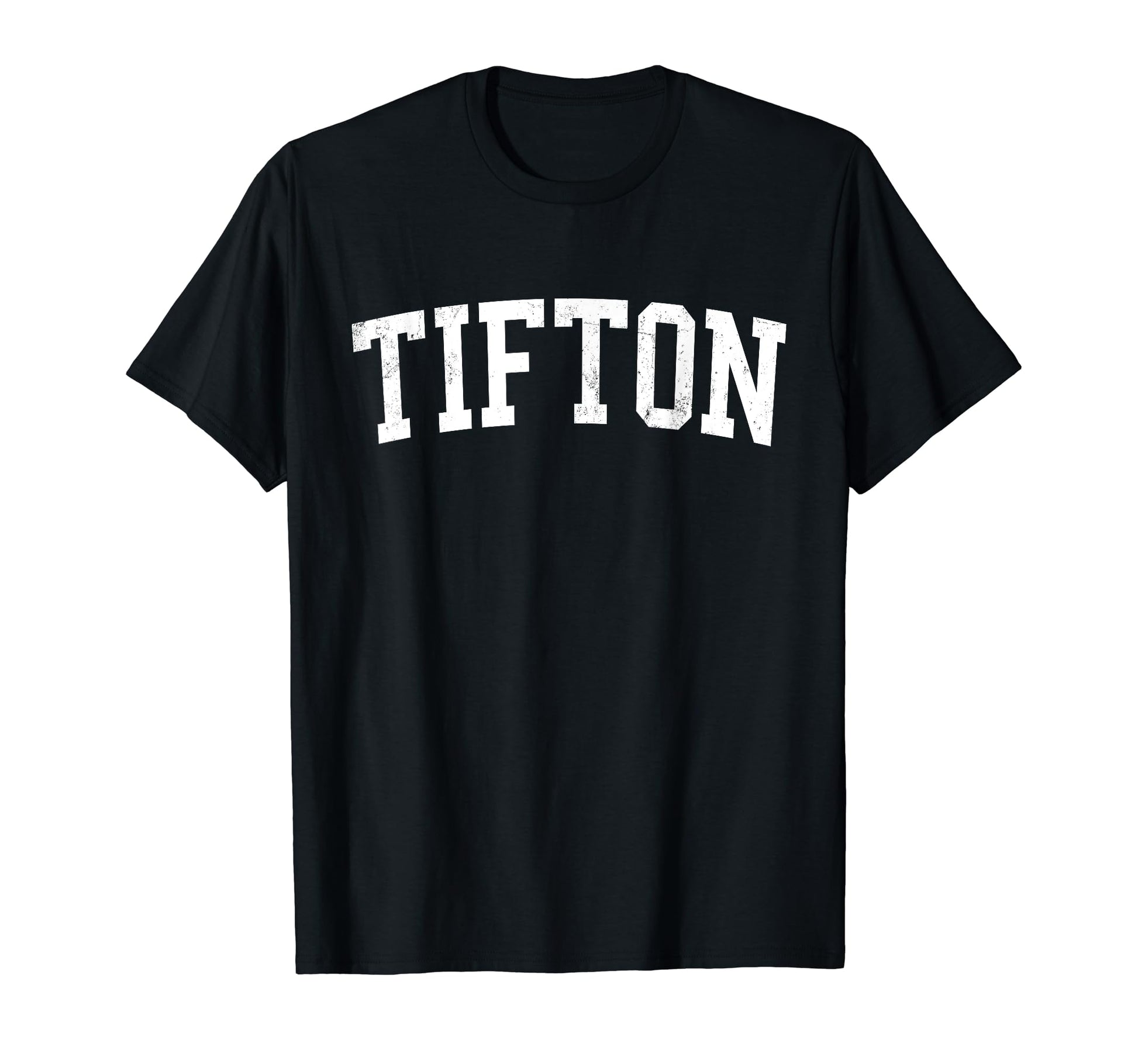 Tifton Ga Distressed White Varsity T-Shirt - Custom Art Print Unisex - T-Shirt, Sweatshirt, Hoodie