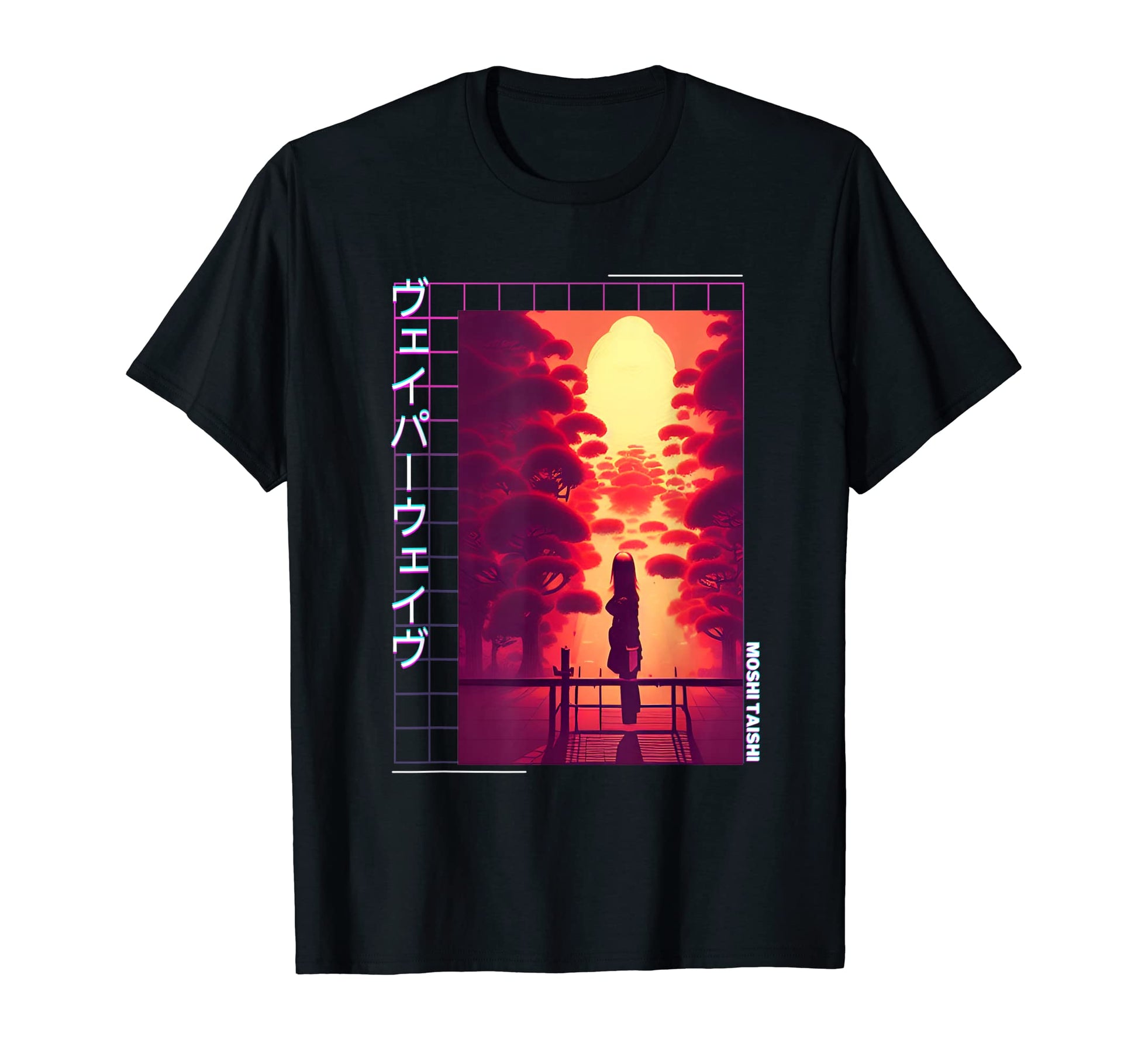 90S Synthwave Japanese Vaporwave T-Shirt - Fun Novelty Design Men Women - T-Shirt, Sweatshirt, Hoodie