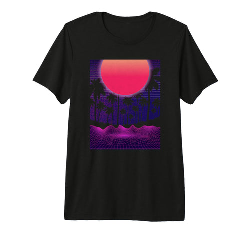 Sunset Vaporwave Aesthetic 90S Art T-Shirt - Trendy Graphic for Adults - T-Shirt, Sweatshirt, Hoodie