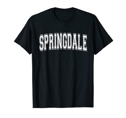 Springdale Ar Arkansas Usa Sports T-Shirt - Minimalist Print for Adults - T-Shirt, Sweatshirt, Hoodie