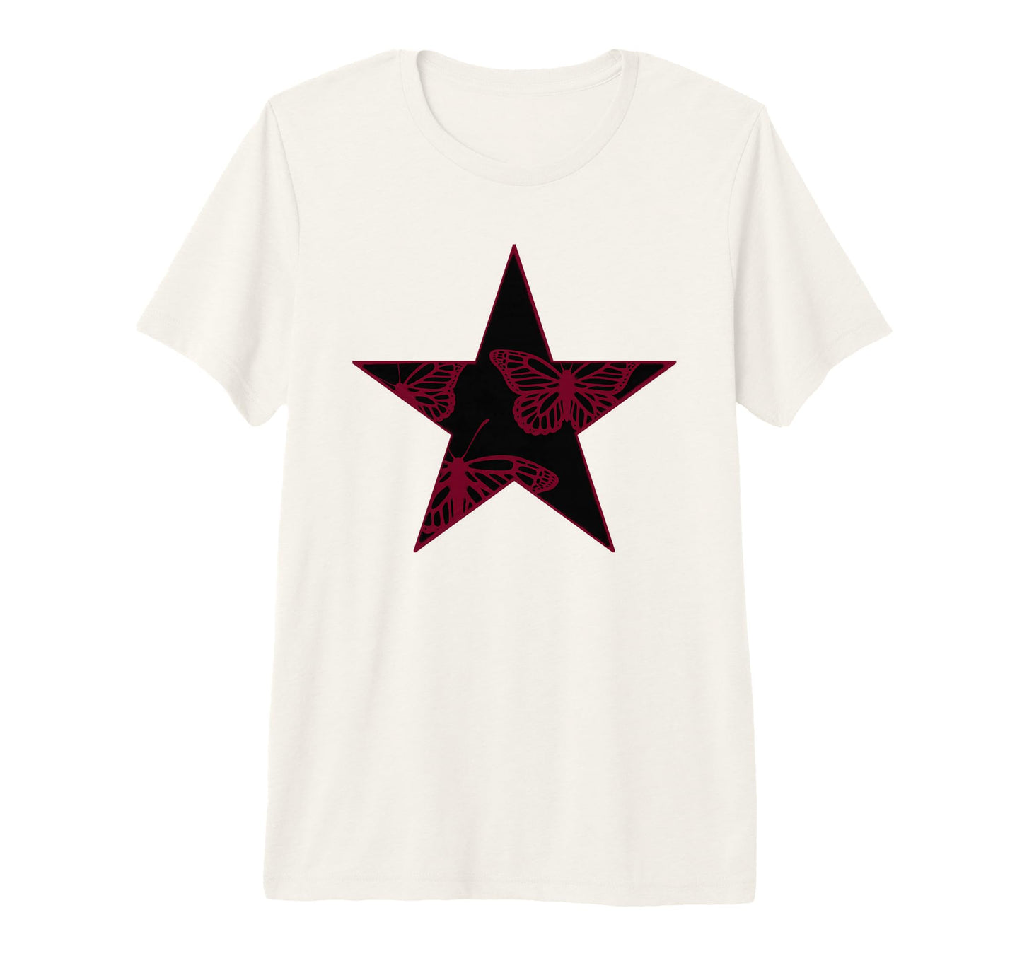 Star Stencil Graffiti Art Goth Grunge T-Shirt - Unique Graphic Men Women - T-Shirt, Sweatshirt, Hoodie