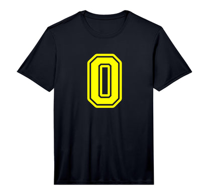Number 0 Yellow Sports Team Number 0 T-Shirt - Aesthetic Graphic Unisex - T-Shirt, Sweatshirt, Hoodie