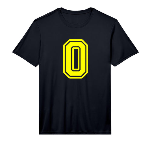Number 0 Yellow Sports Team Number 0 T-Shirt - Aesthetic Graphic Unisex - T-Shirt, Sweatshirt, Hoodie