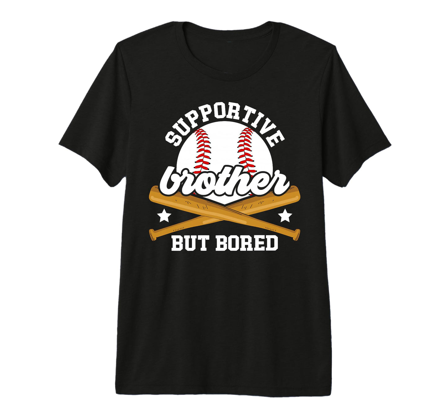 Supportive Baseball Brother Baseball T-Shirt - Novelty Apparel Unisex - T-Shirt, Sweatshirt, Hoodie